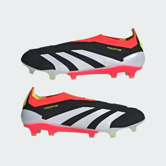 NEW ADIDAS men\'s predator elite laceless firm ground soccer cleats shoe in black main image 6